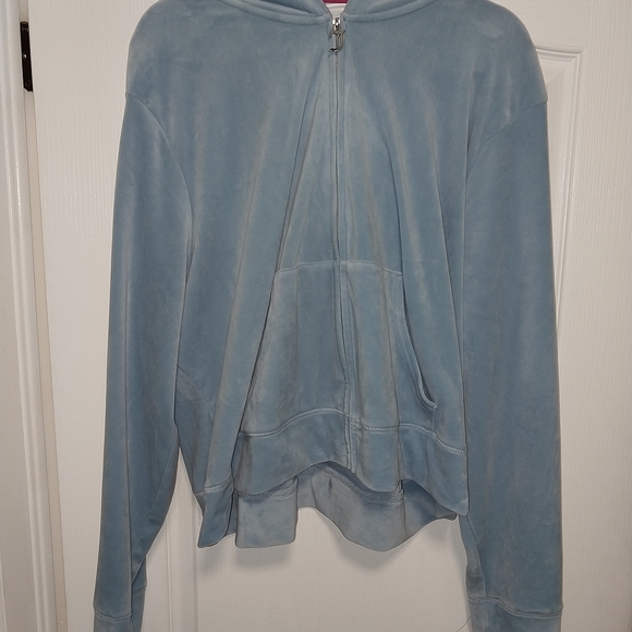 Forever 21 X Juicy Couture Pale Blue Velour Tracksuit- NWOT Size 4x - Picture 2 of 9